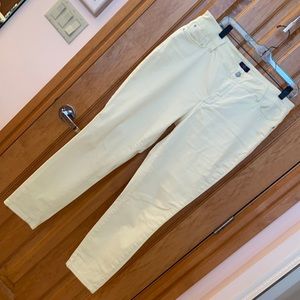 NYDJ pale yellow denim jeans. 28” inseam.